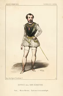 French tenor Gilbert Duprez in Dom Sebastien, 1843