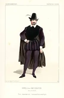 French tenor Gilbert Duprez in Dom Sebastien, 1843