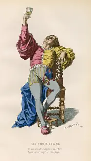 Farce Prints: French Theatre -- Les Trois Galans