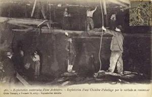 French Underground slate quarrying