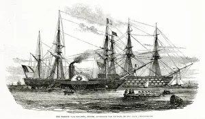 Frigate Prints: French War steamer Gomer