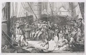 French Warship in Battle