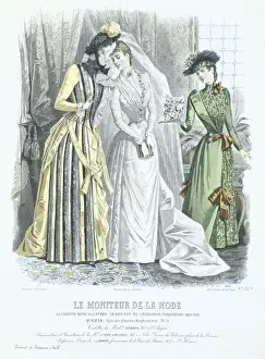 French wedding fashion plate