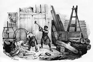 Hoops Prints: French Wheelwright