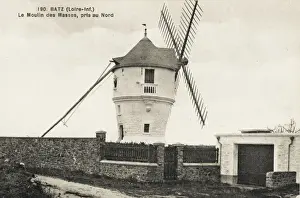Masses Prints: French Windmill at Batz on the Loire