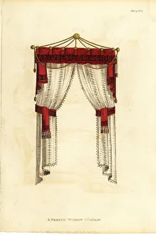 Repository Of Arts Prints: French window curtains, 1811