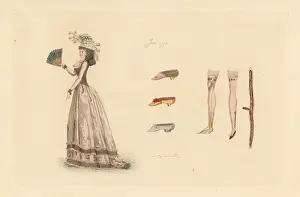 French woman wearing the fashion of June 1790