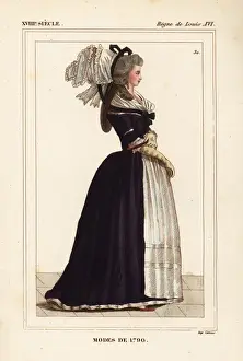 1790 Prints: French womens fashions of 1790