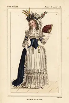 French womens fashions of 1790