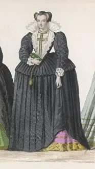 1590s Prints: Frenchwoman 1590S - 2