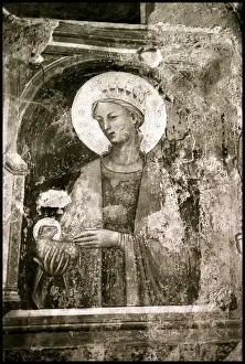Detail of fresco in Church Lecce, Italy