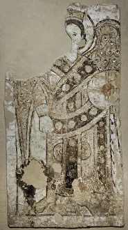 Iconography Prints: Fresco depicting the Archangel (Raphael?)