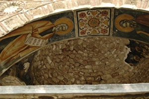 Images Dated 8th August 2007: Frescoes. Exonarthex of Saint Nicholas Church. By Zografi s