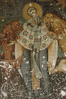 Images Dated 8th August 2007: Frescoes. Exonarthex of Saint Nicholas Church. By Zografi s