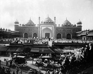 Agra Gallery: Friday prayers at Jama Masjid, Agra, India