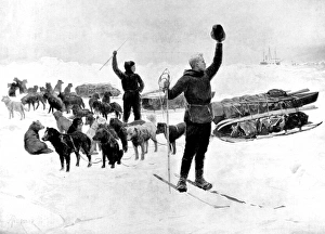 Images Dated 20th August 2004: Fridtjof Nansen and Hjalmar Johansen head for the North Pole