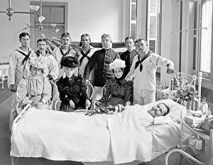 Friends and family visiting a patient, Brooklyn Navy Yard Ho
