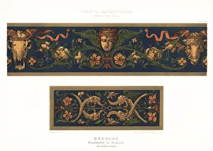 Frieze motifs in Wroclaw National Museum, Poland