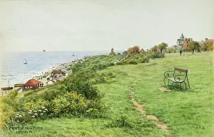Frinton-on-Sea, Essex, looking west from cliffs