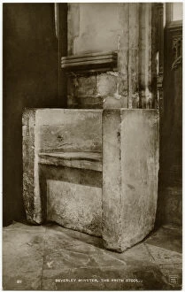 Anglo Saxon Gallery: Frith Stool, Beverley Minster, East Riding of Yorkshire