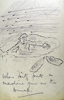 Images Dated 5th May 2009: When Fritz puts a machine gun on the Dump