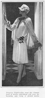 Chantal Prints: A frock by Chantal worn by Princess Schakhovskay, Paris