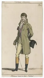 Fawn Prints: Frock Coat & Cane 1807