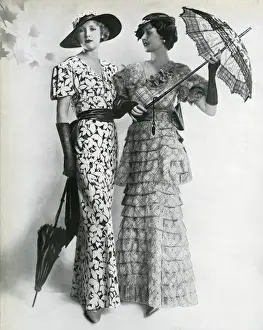 Tiered Prints: Frocks and accessories 1933