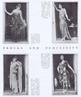 Images Dated 11th May 2016: Frocks and Feminity: four creations by Hoban et Jeanne