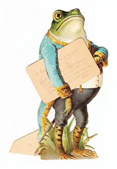 Tailcoat Prints: Frog footman on a greetings card