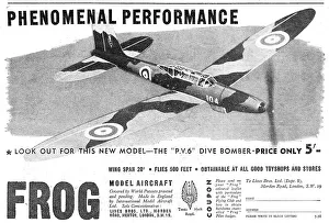 Dive Prints: Frog Model Aircraft - FROG P.V.6 Dive Bomber