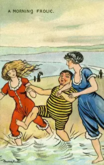 Frolic Prints: Frolicking in the sea