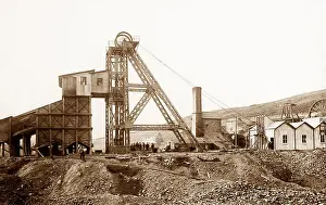 Zinc Prints: Frongoch lead and zinc mine near Pontrhydygroes early 1900s