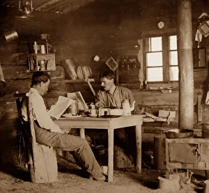 Settler Prints: A frontier hut, Canada, Victorian period