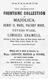 Frontispiece Christies Sale Catalogue Fontaine Collection Frontispiece Christies Sale Catalogue Fontaine Collection
