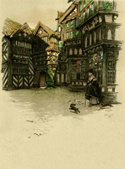 Cheshire Collection: Frontispiece design by Cecil Aldin, Old Manor Houses