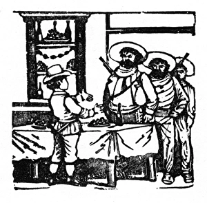 Images Dated 3rd August 2017: Frontispiece design, Mexican bandits