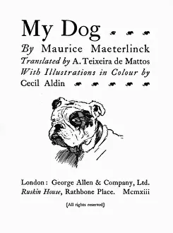 Loyal Prints: Frontispiece illustration by Cecil Aldin, My Dog