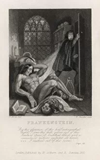 Skull Collection: Frontispiece illustration from Frankenstein