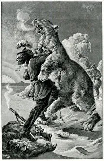 Images Dated 14th December 2018: Frontispiece illustration, The Ice Desert, by Jules Verne
