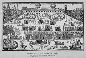 Frost Gallery: Frost Fair / Thames / 1683
