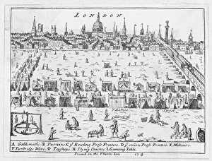 Frozen Gallery: FROST FAIR / THAMES / 1715-6