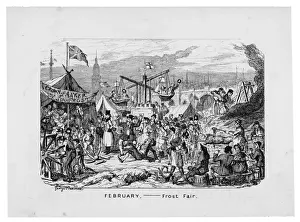 Hilarious Prints: Frost Fair / Thames / 1838
