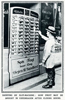 Fruit bought from a slot-machine 1928