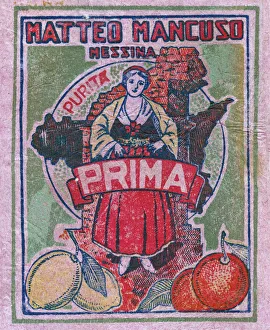 Lemon Collection: Fruit Label -- oranges and lemons
