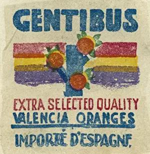 Fruit Label -- Spanish oranges