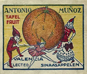 Fruit Label -- Spanish oranges