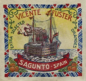Fruit Label -- Spanish oranges