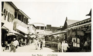 Images Dated 6th October 2020: A Fruit Market - Zanzibar, East Africa