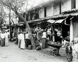 Colombo Prints: Fruit stall, Colombo, Ceylon (Sri Lanka)